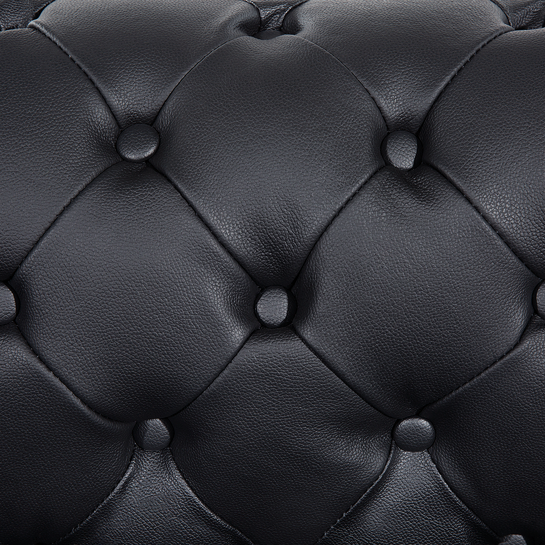 Sofa Leder schwarz CHESTERFIELD