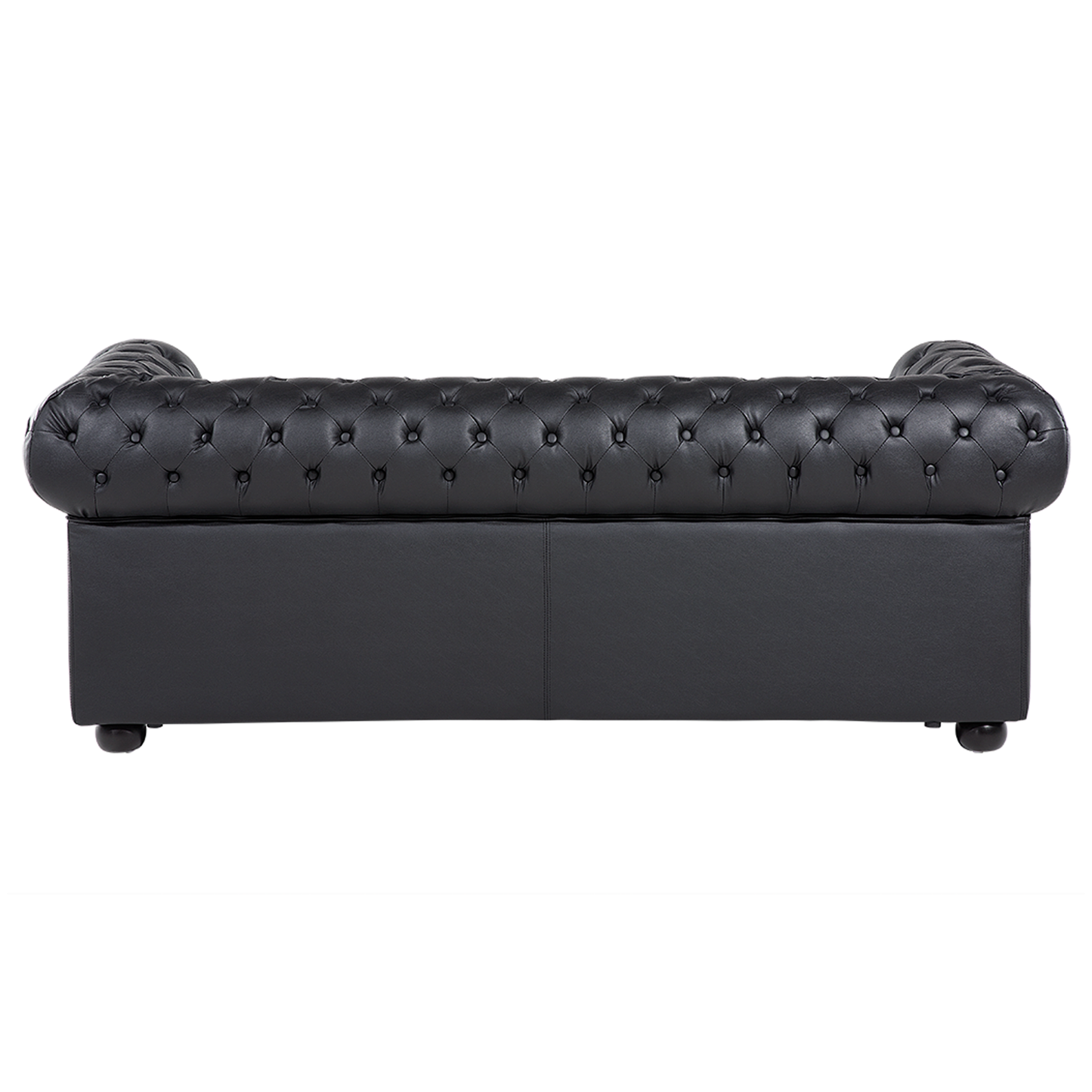 Sofa Leder schwarz CHESTERFIELD