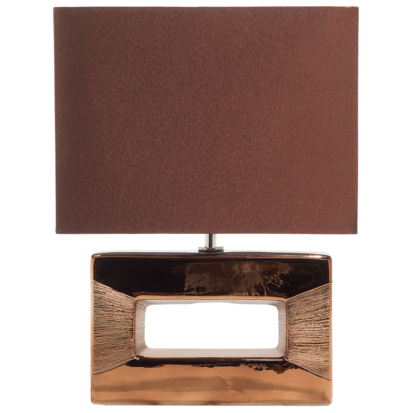 Tischleuchte ONYX Porzellan Braun