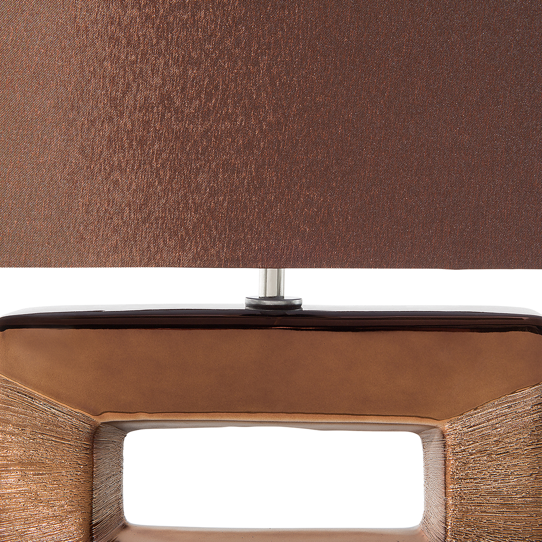 Tischleuchte ONYX Porzellan Braun