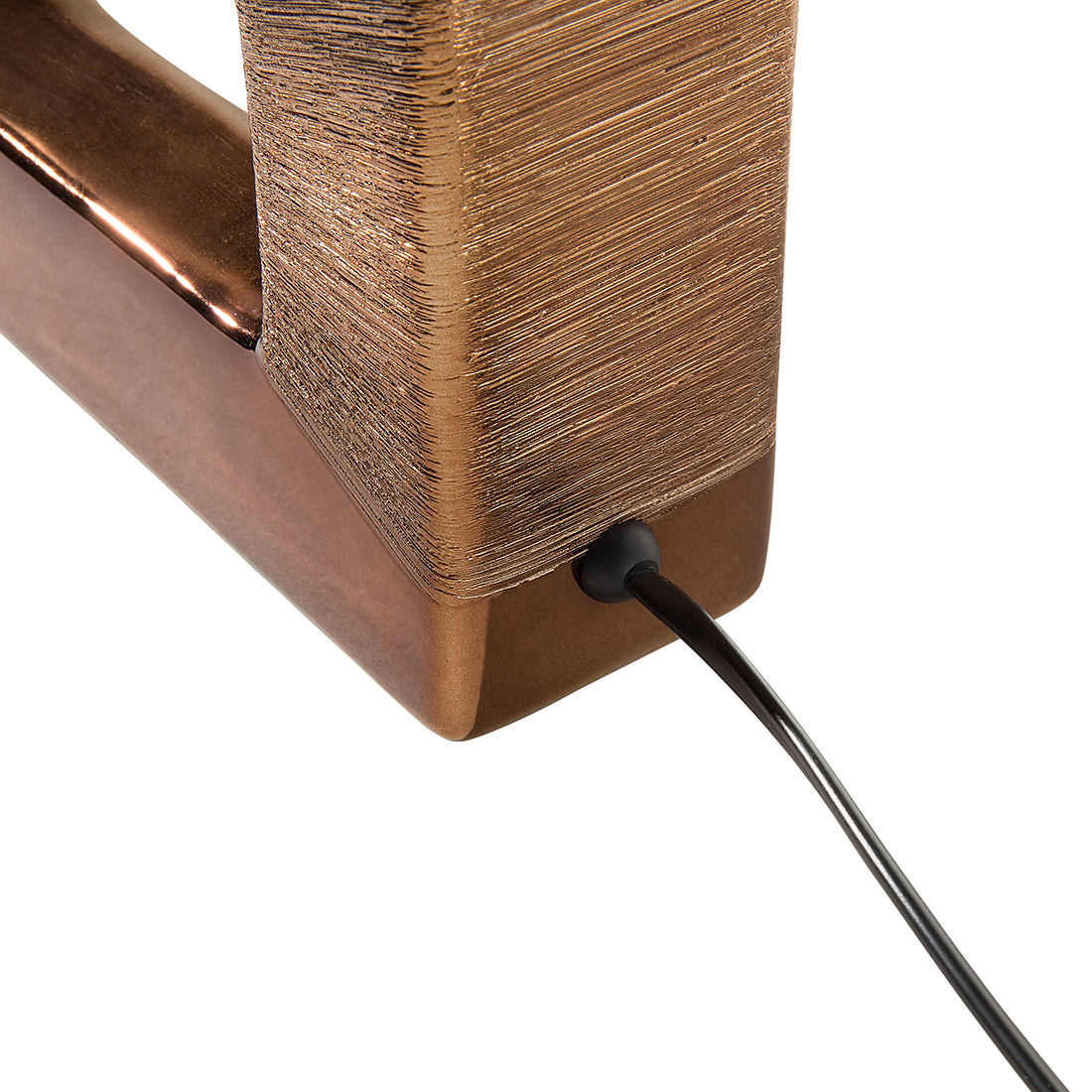 Tischleuchte ONYX Porzellan Braun