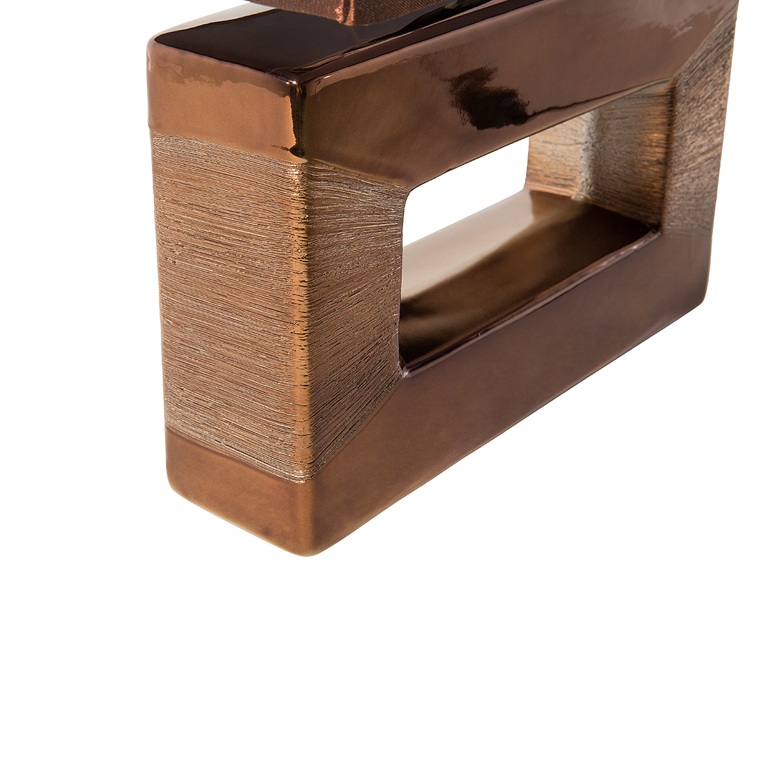 Tischleuchte ONYX Porzellan Braun