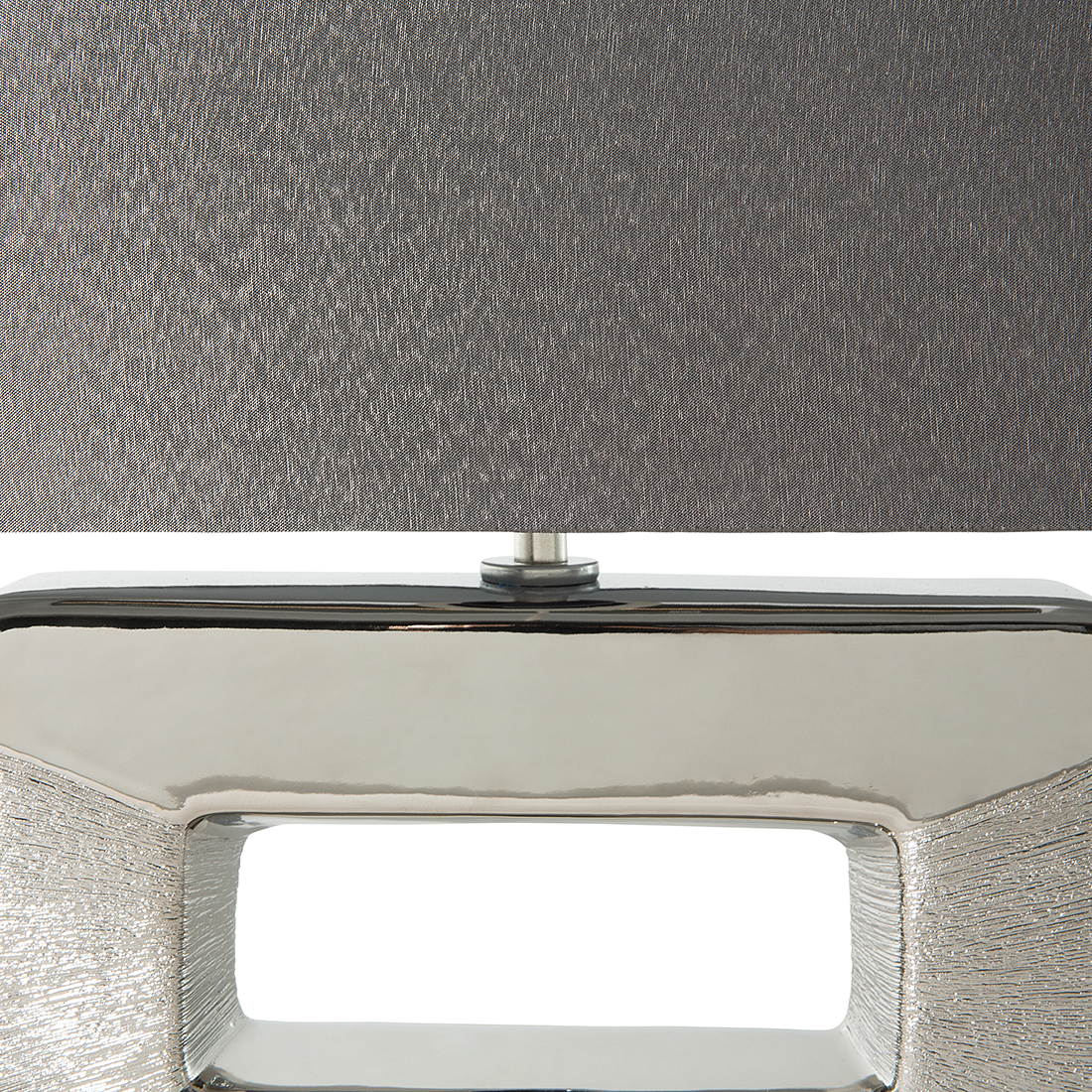 Tischleuchte ONYX Porzellan Grau