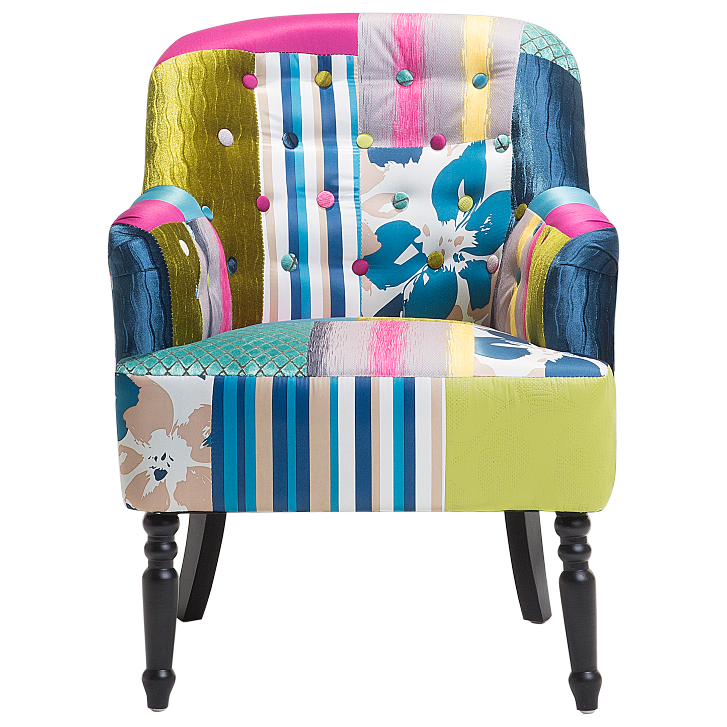 Sessel MANDAL Stoff Bunt