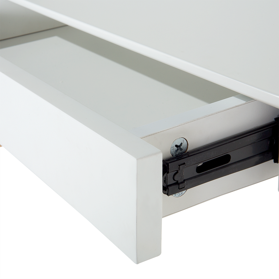 Schreibtisch weiss 120 x 70 cm 2 Schubladen SHESLAY