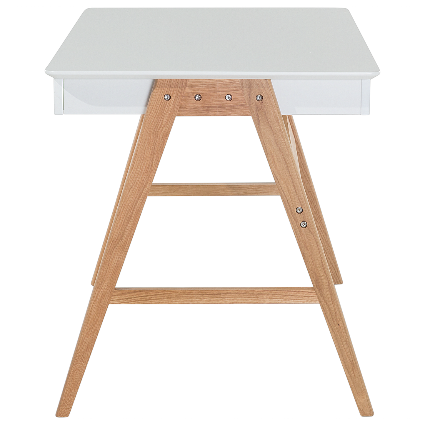 Schreibtisch weiss 120 x 70 cm 2 Schubladen SHESLAY
