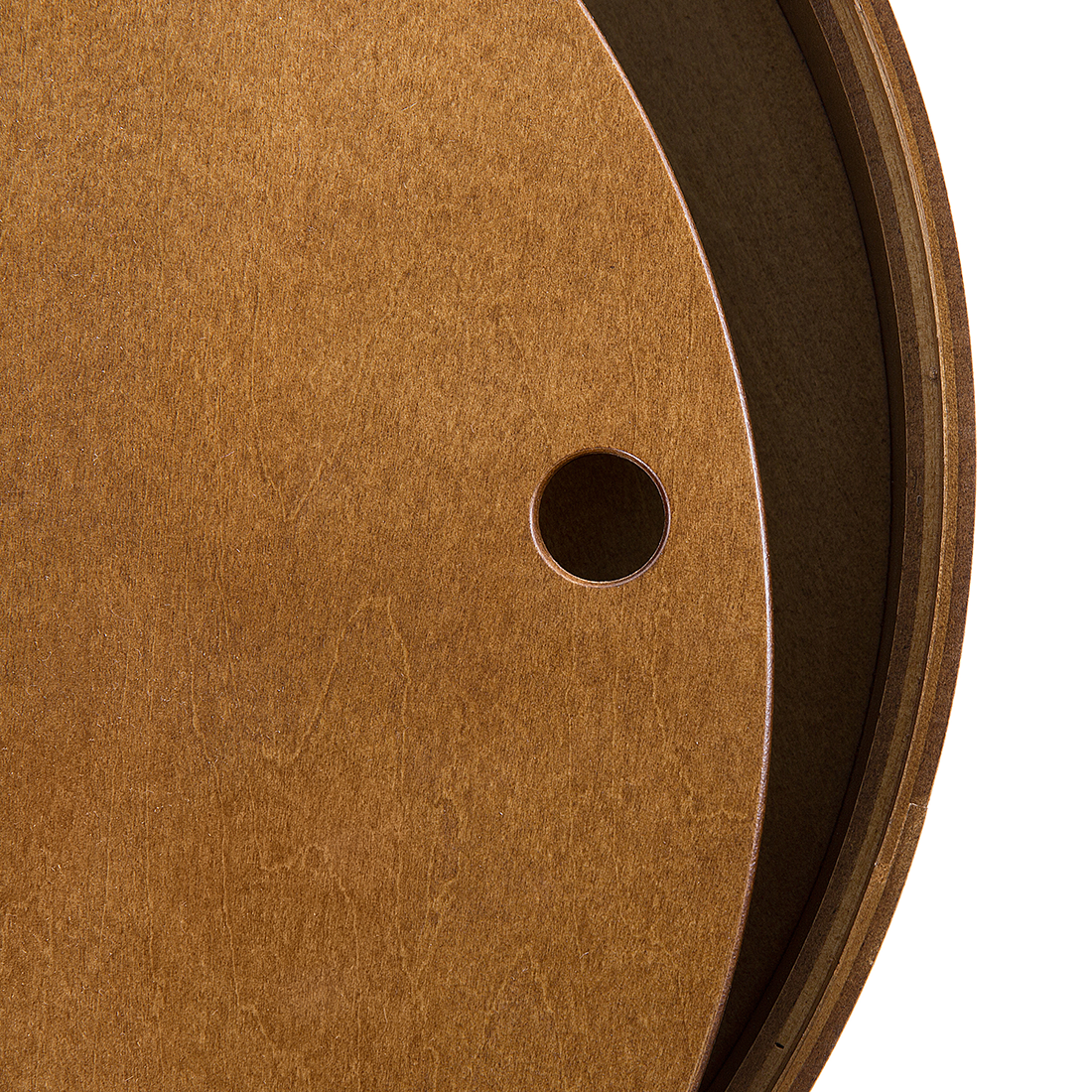 Beistelltisch Holz dunkelbraun ⌀ 40 cm OREGON