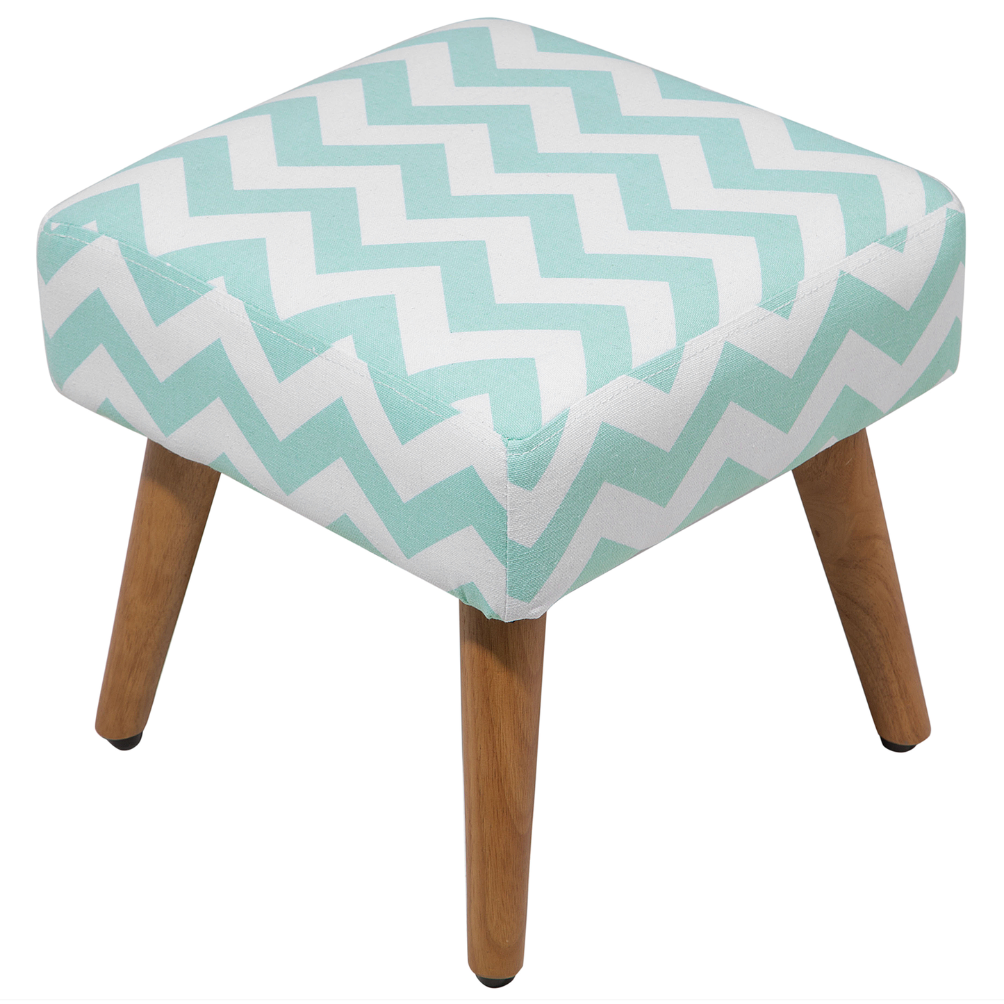 Hocker Polsterbezug / Gummibaumholz mintgrün OSAGE