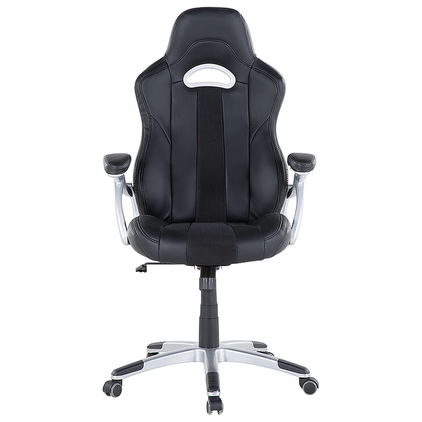 Bürostuhl drehbar ADVENTURE Kunstleder Schwarz