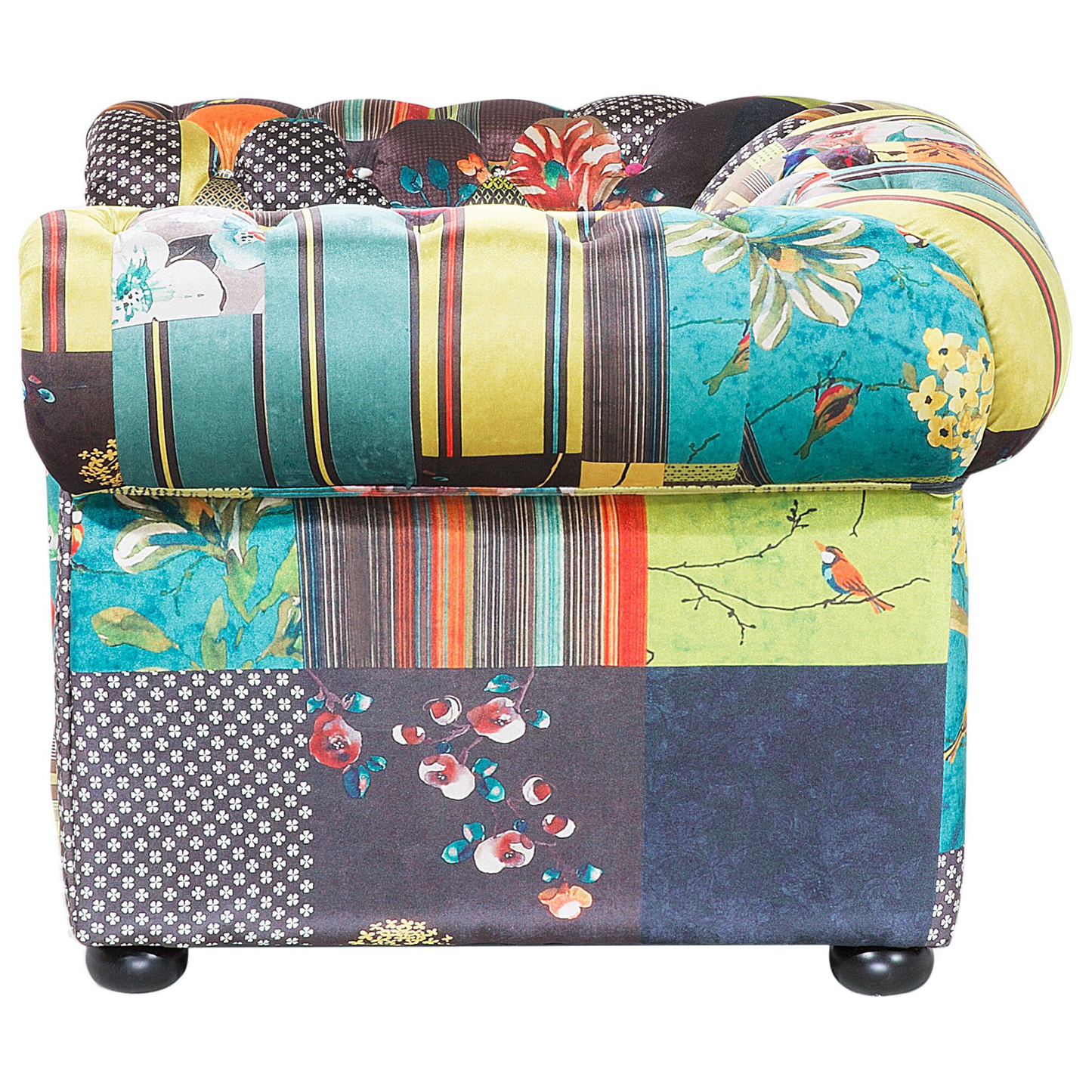 Sessel CHESTERFIELD Stoff Hellgrün