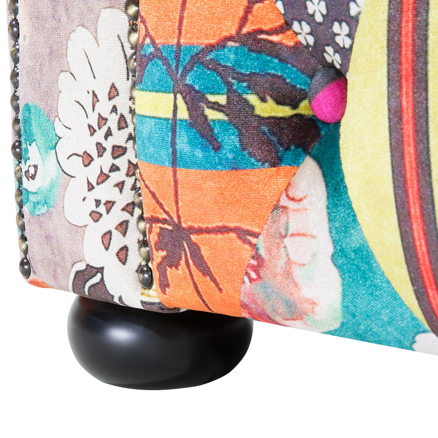 Sessel CHESTERFIELD Stoff Hellgrün