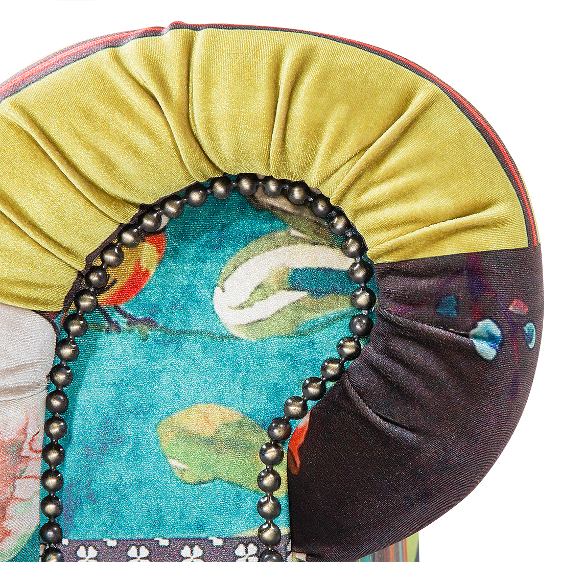 Sessel CHESTERFIELD Stoff Hellgrün