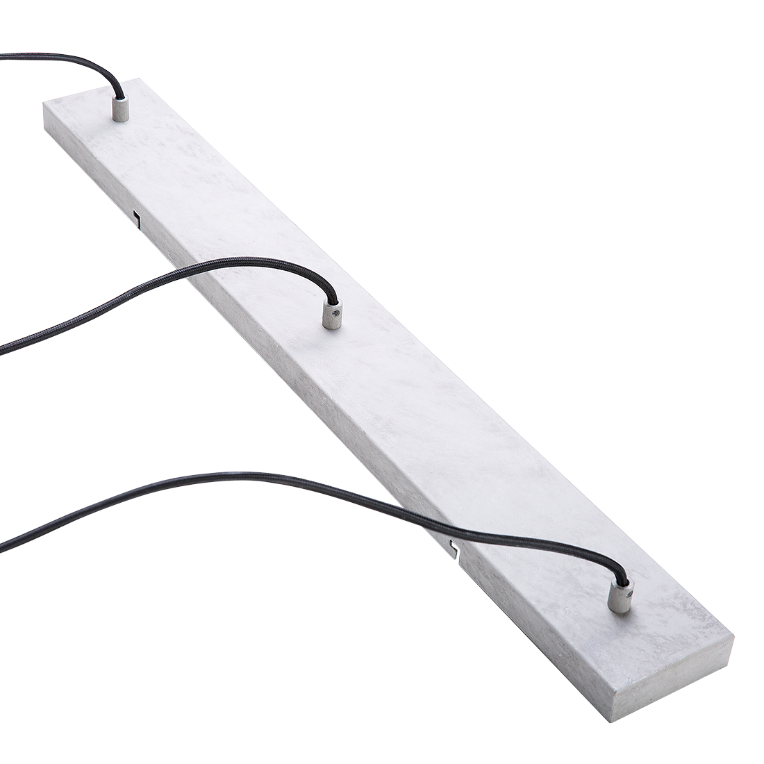 Hängelampe Beton hellgrau 3-flammig Glockenform LUNI