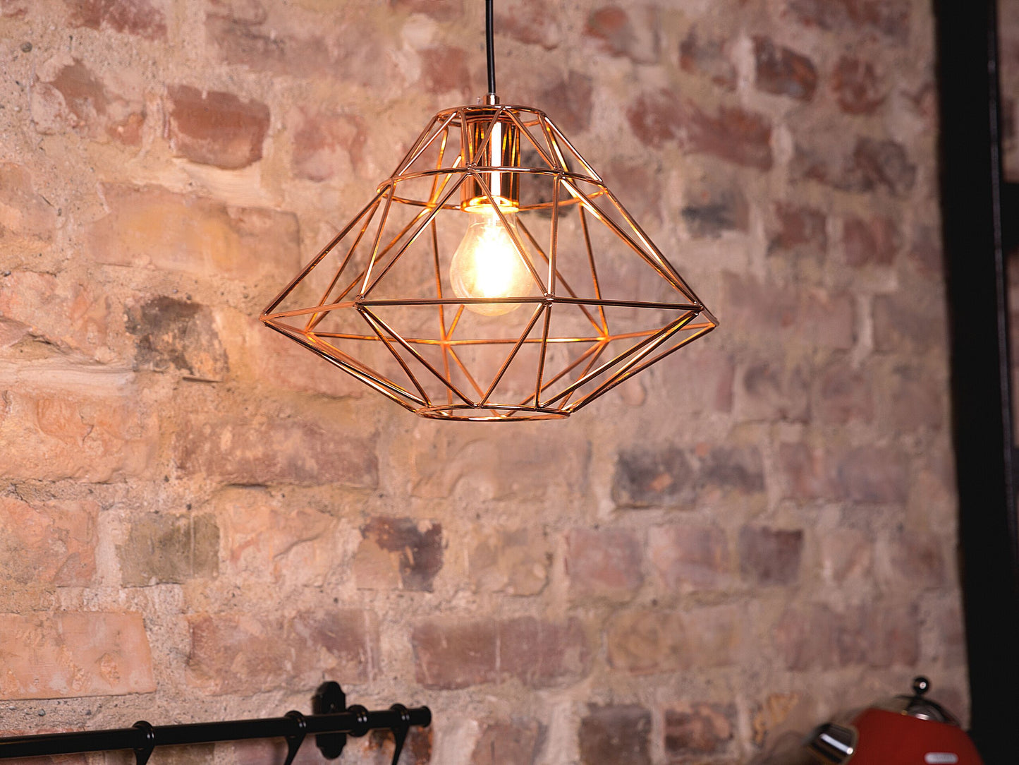 Hängelampe GUAM Metall Kupfer