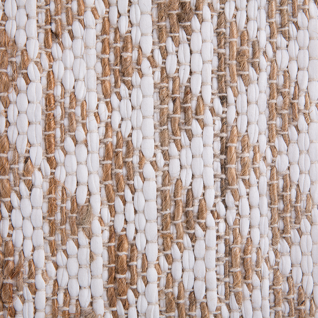 Teppich Baumwolle beige 140 x 200 cm Patchwork Kurzflor TUNCELI