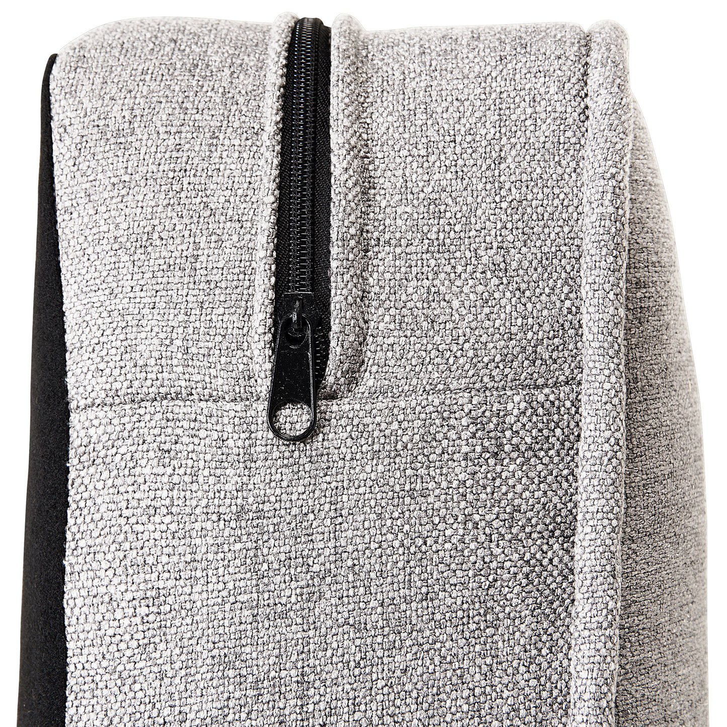 3-Sitzer Sofa hellgrau / dunkelbraun CHESTERFIELD