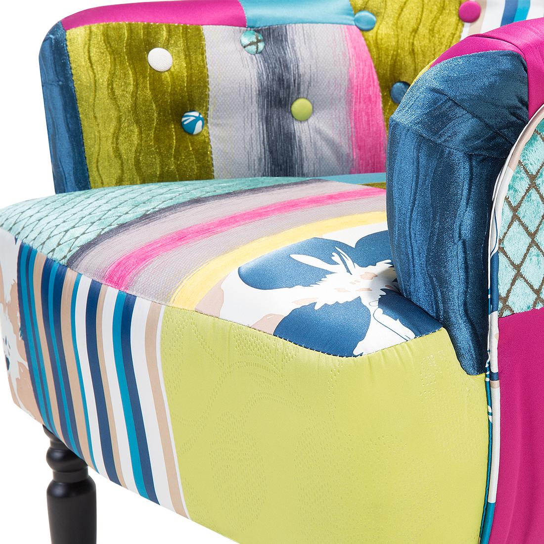 Sessel MANDAL Stoff Bunt