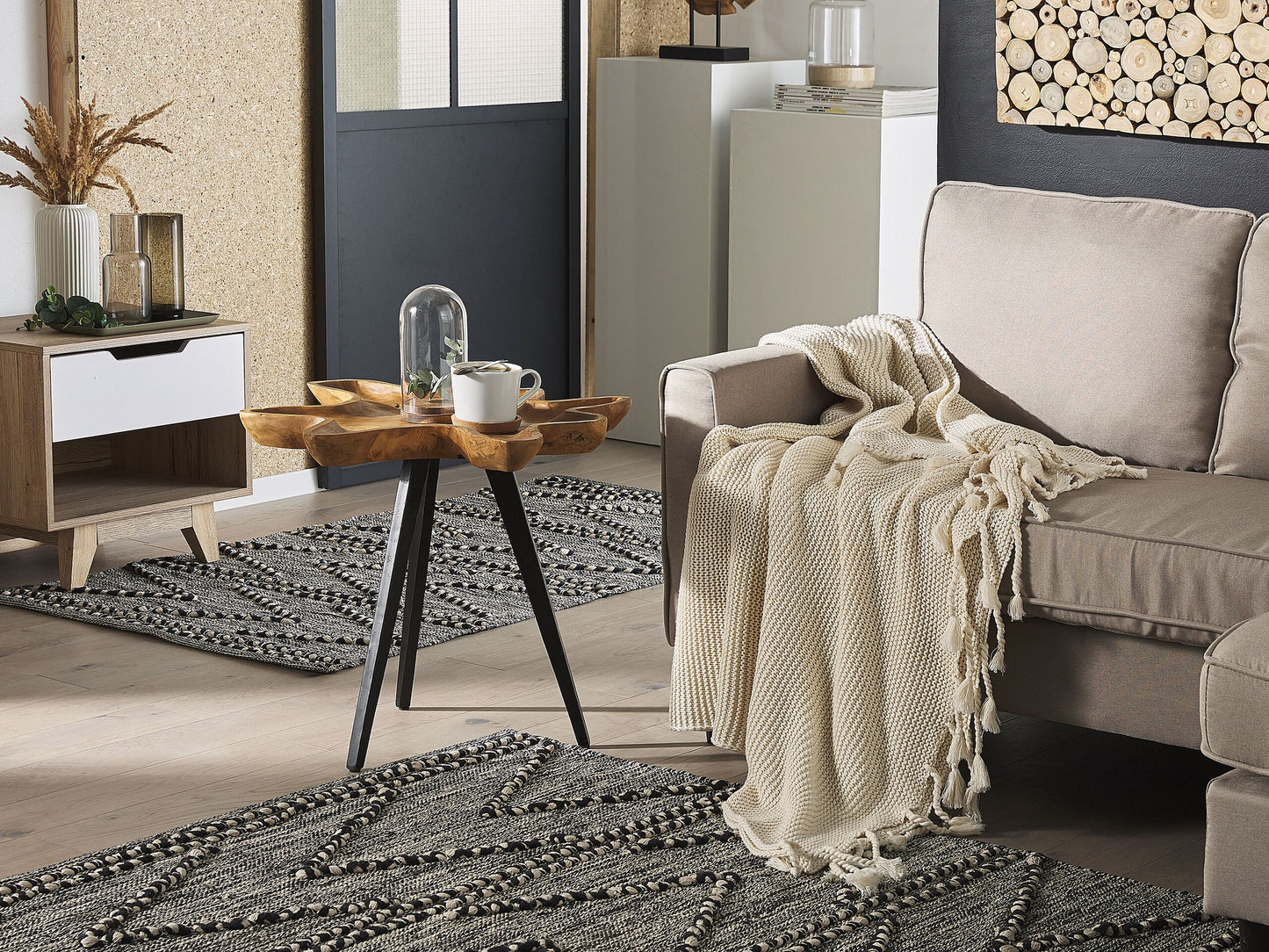 Beistelltisch Teakholz hellbraun ELSA