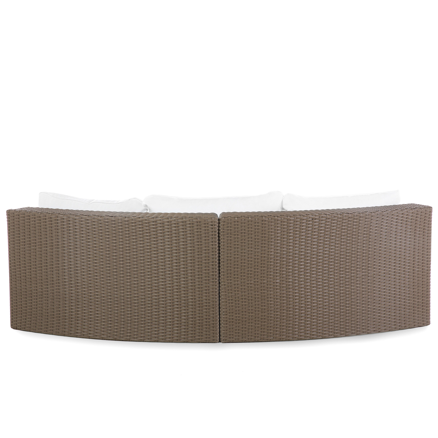 Lounge Set mit Tisch 9-Sitzer SEVERO Polyrattan Braun