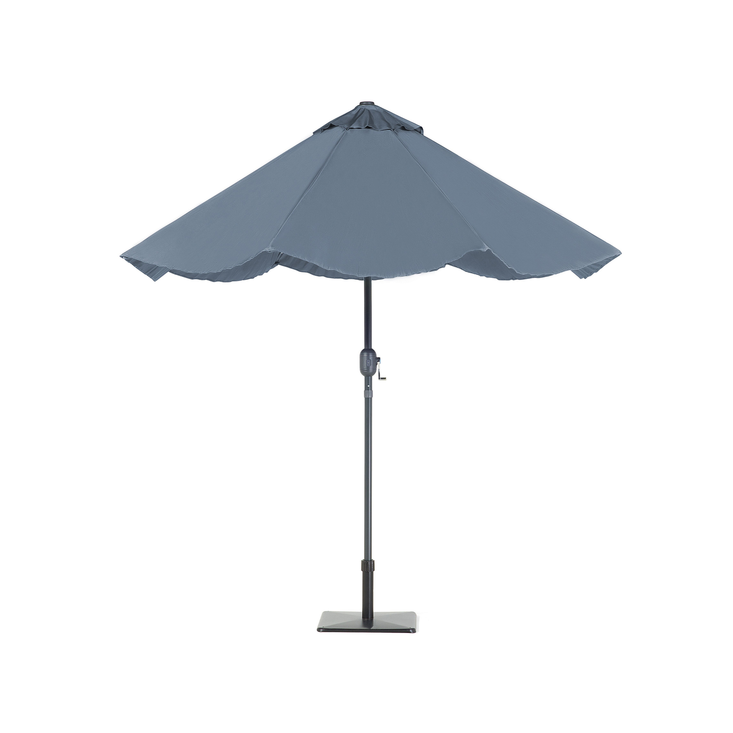 Sonnenschirm LED-Beleuchtung ⌀ 266 cm dunkelgrau RAPALLO