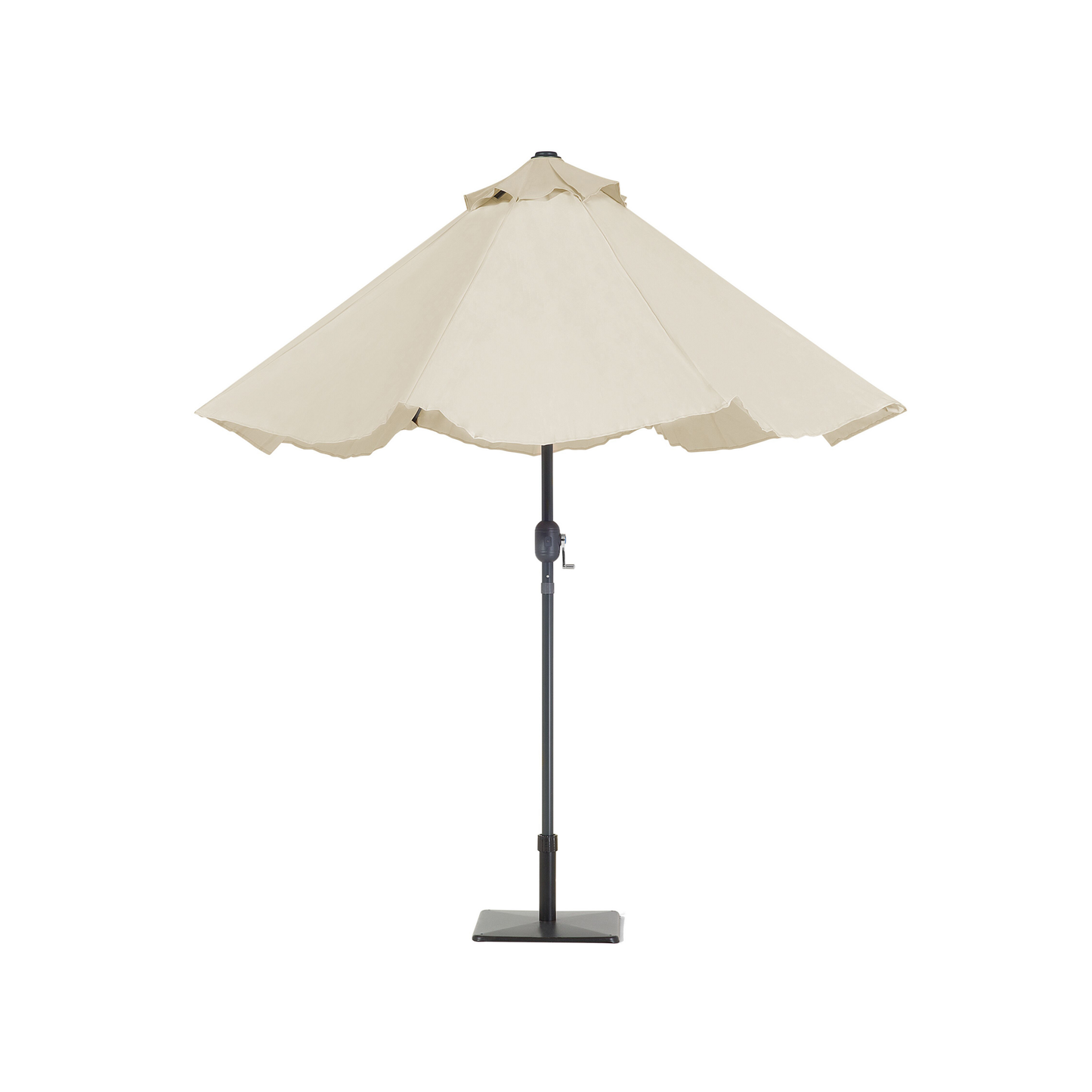 Sonnenschirm LED-Beleuchtung ⌀ 266 cm beige RAPALLO