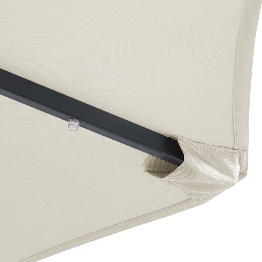 Sonnenschirm LED-Beleuchtung ⌀ 266 cm beige RAPALLO