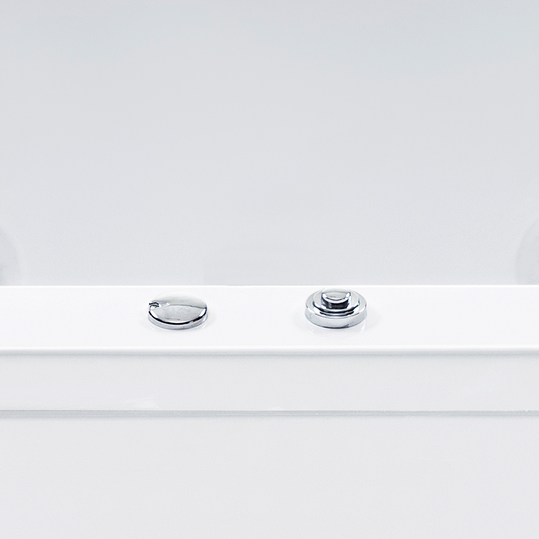 Whirlpool Badewanne weiss mit LED links 183 x 90 cm VARADERO