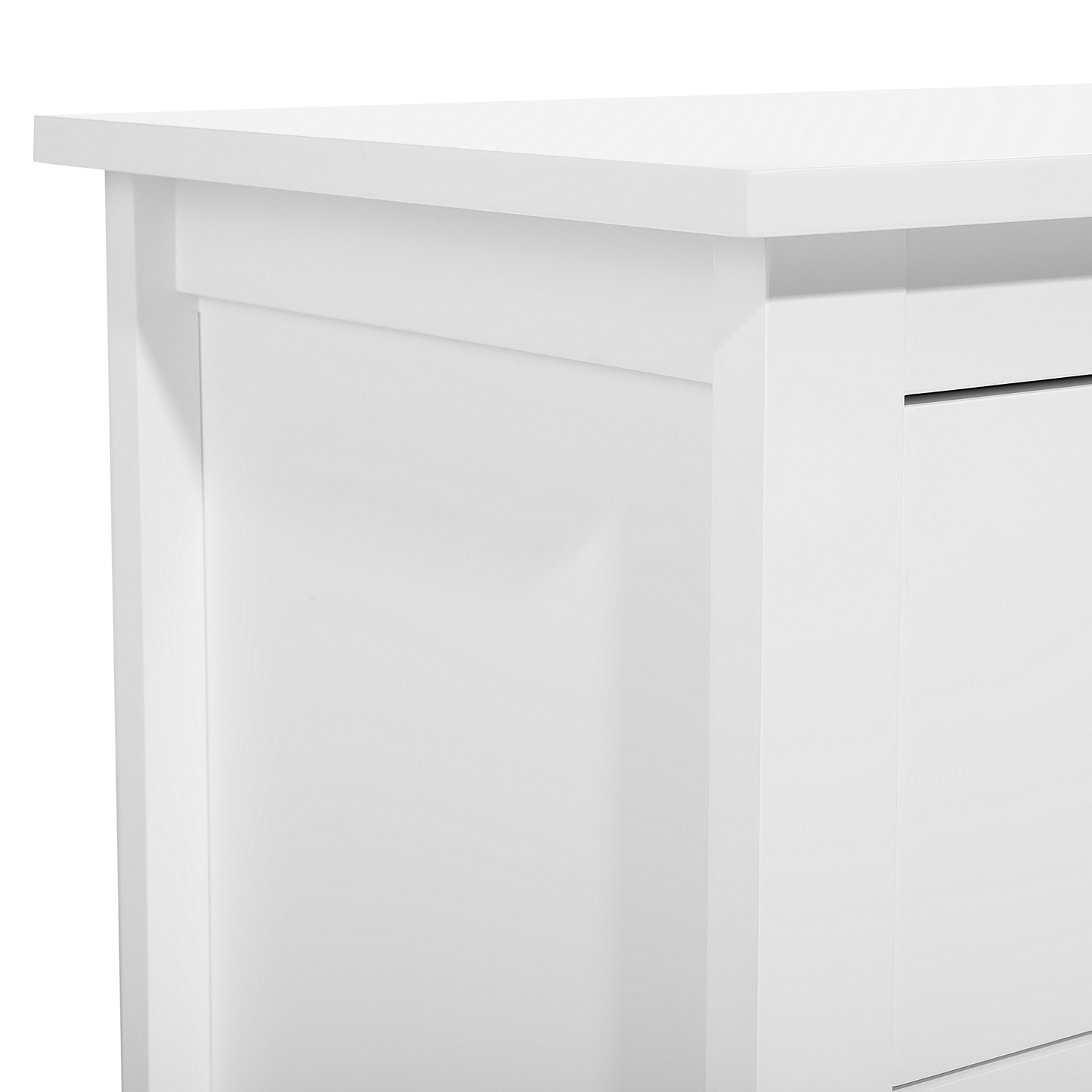 Kommode mit 3 Schubladen TORRANCE 80 cm Weiss