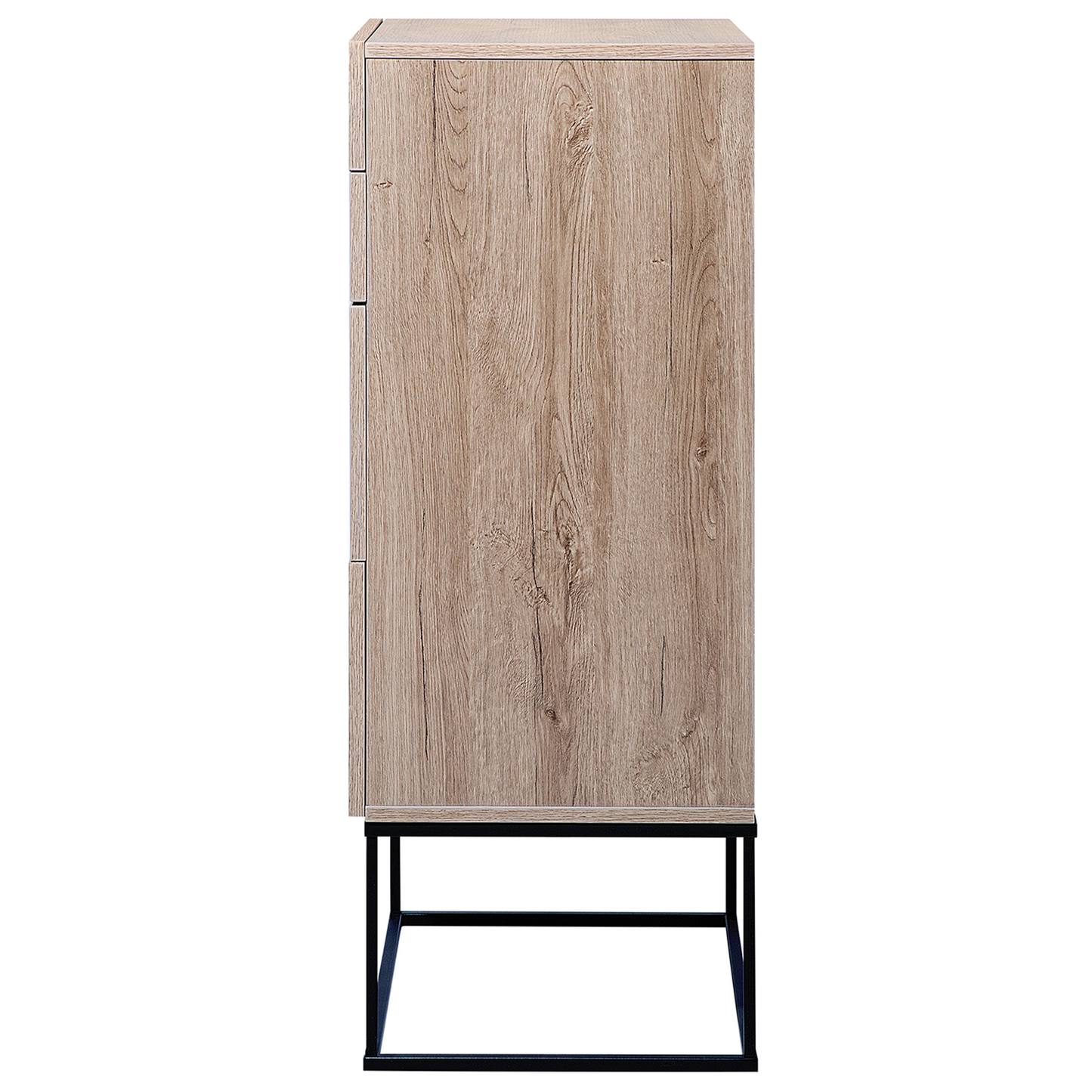 Kommode mit 4 Schubladen ACRA 106 cm Hellbraun