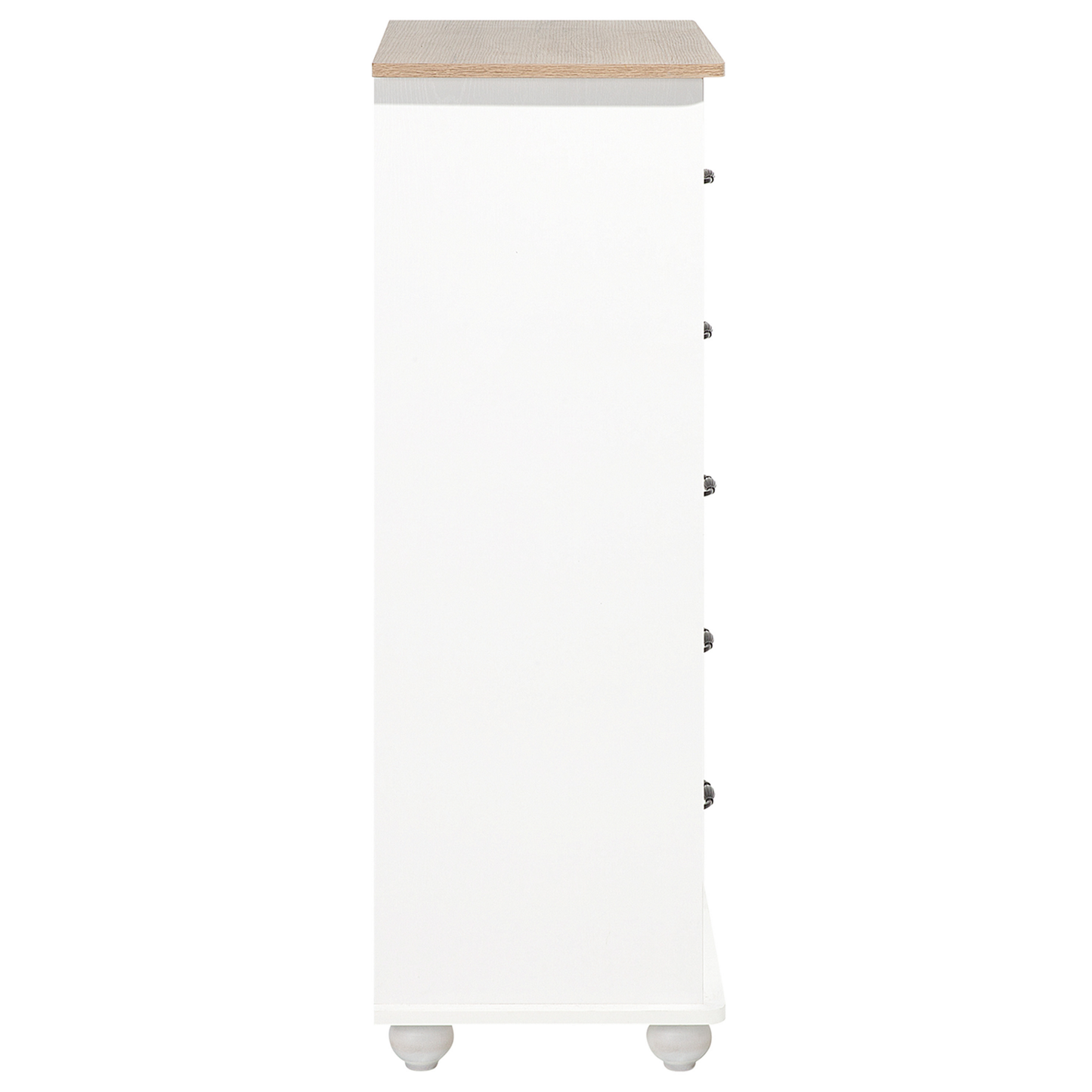 Kommode mit 5 Schubladen SHARON 117 cm Weiss