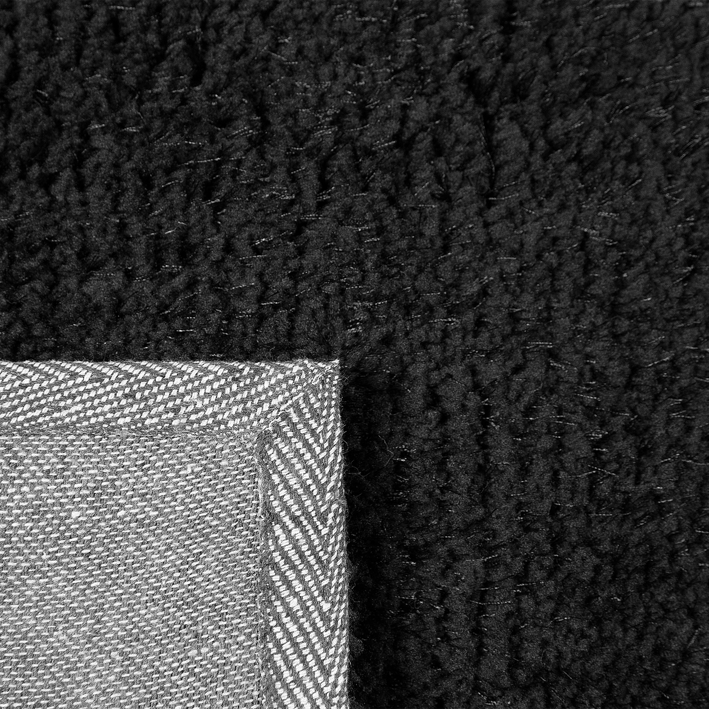 Teppich schwarz 80 x 150 cm Shaggy DEMRE