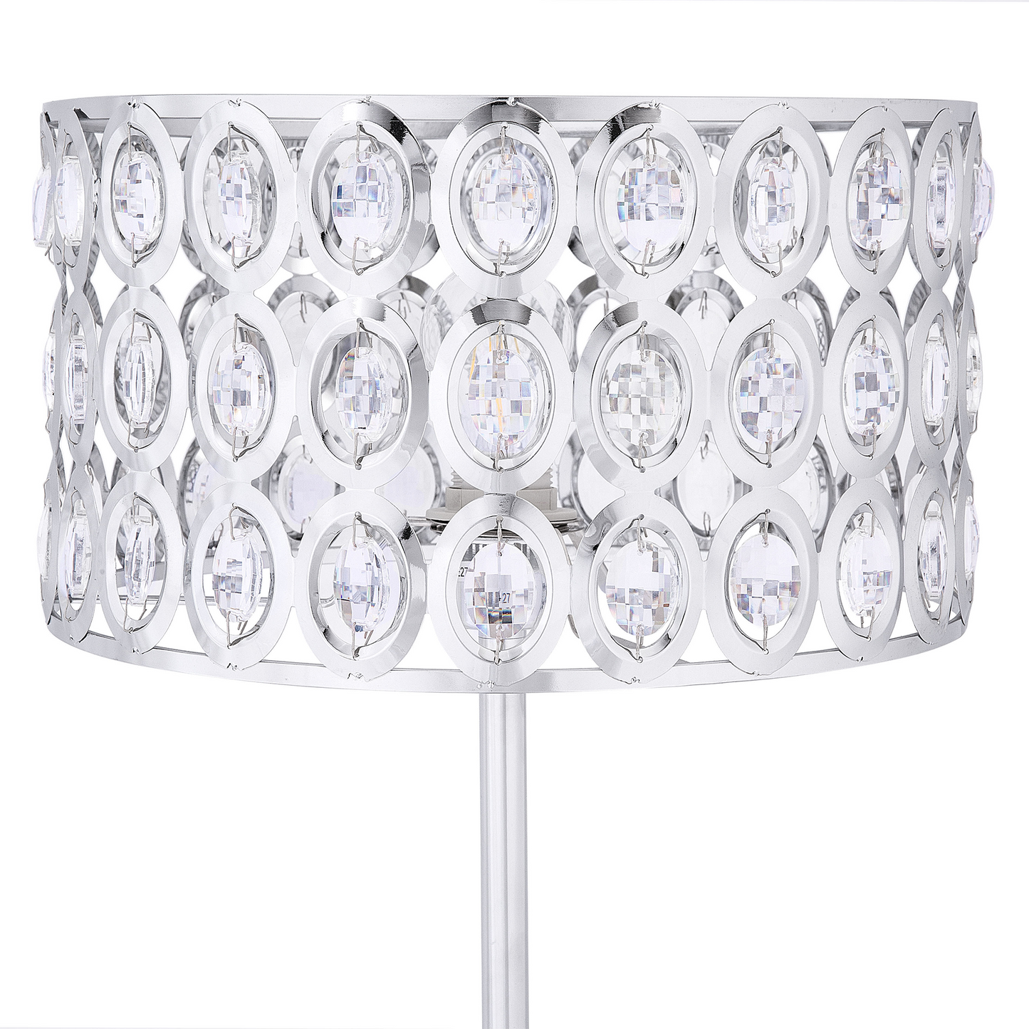 Stehlampe TENNA Kristall Silber