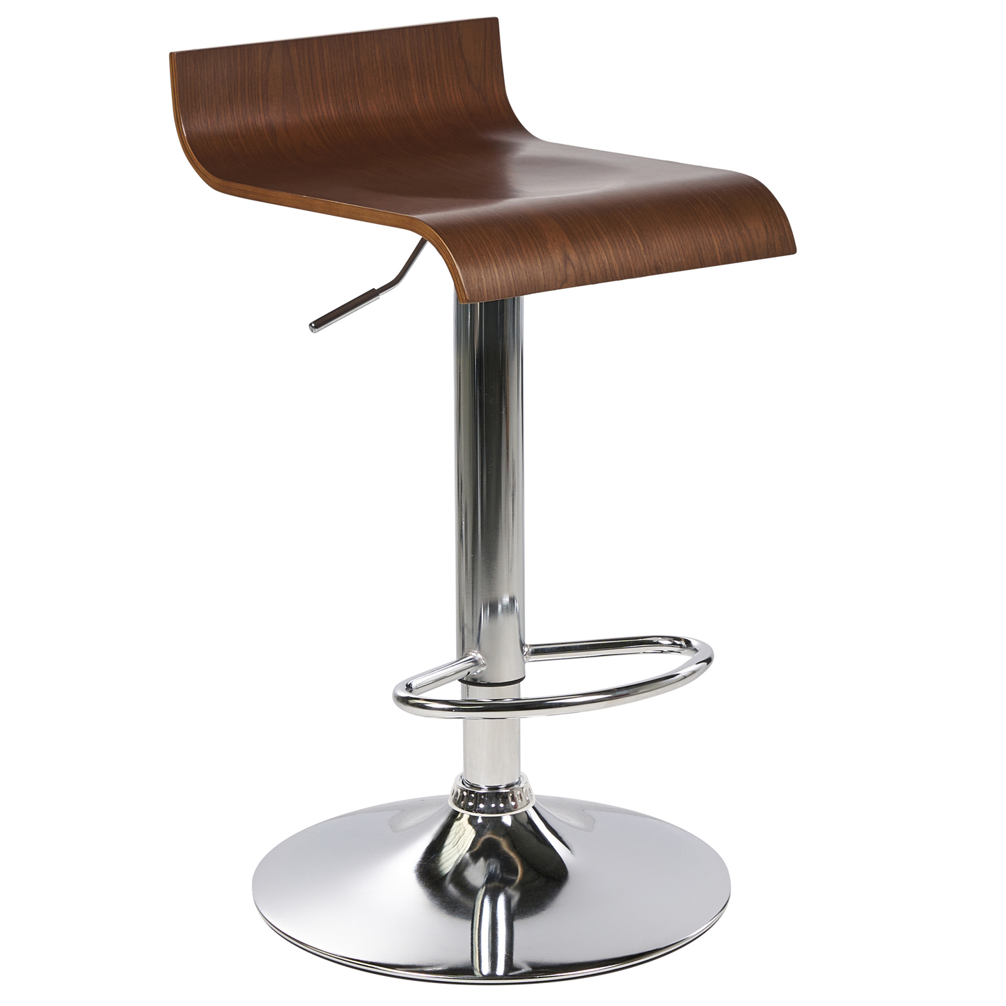 Barhocker 2er Set Dunkler Holzfarbton VALENCIA