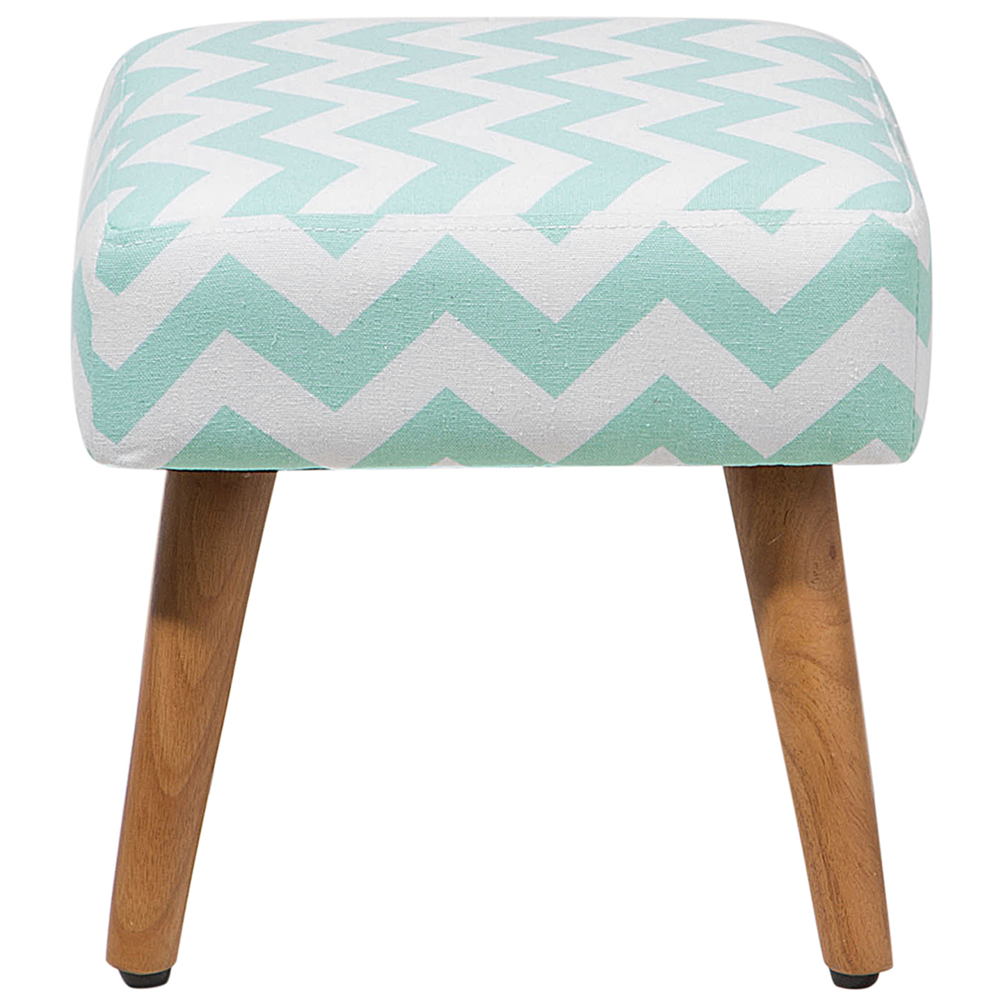 Hocker Polsterbezug / Gummibaumholz mintgrün OSAGE