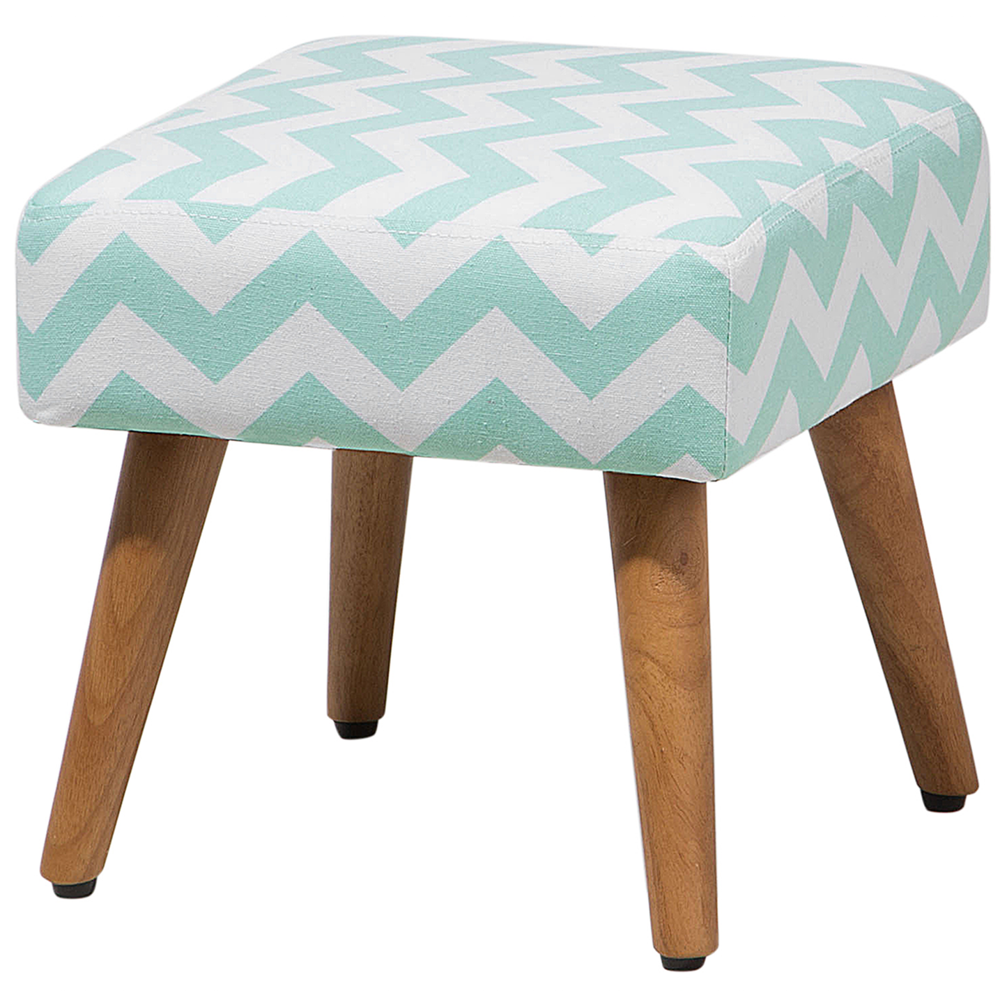 Hocker Polsterbezug / Gummibaumholz mintgrün OSAGE