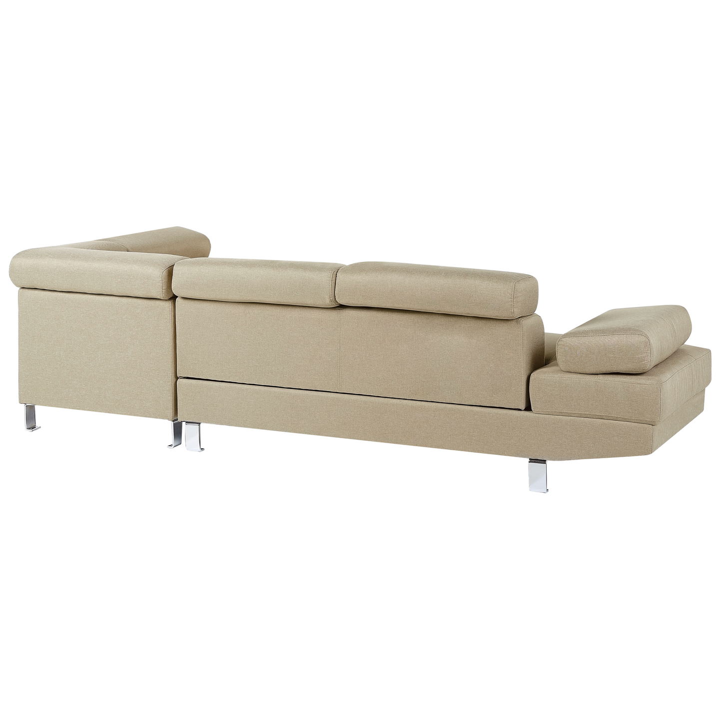 5-Sitzer Ecksofa hellbeige linksseitig NORREA