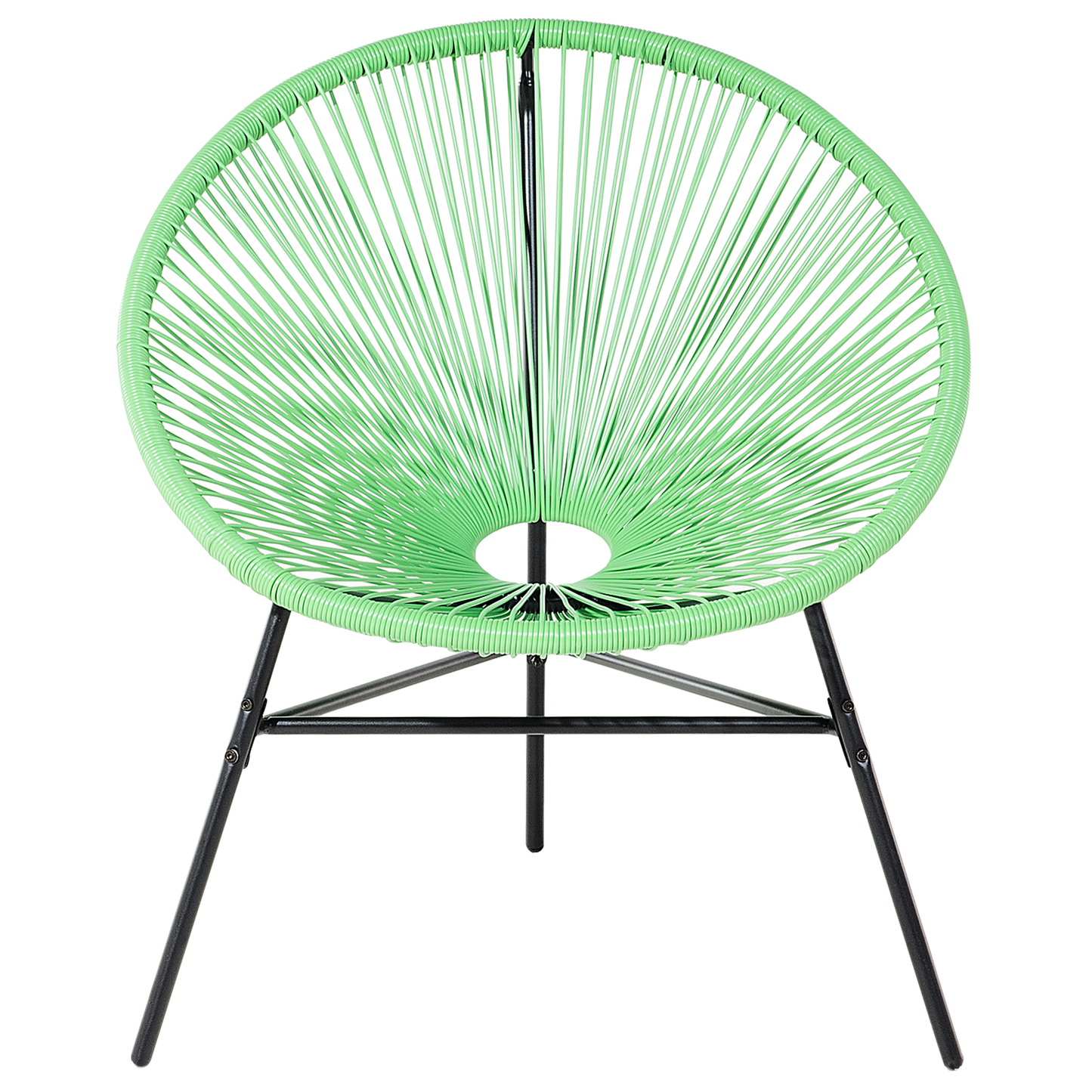Rattanstuhl Kunststoff grün ø 76 cm ACAPULCO