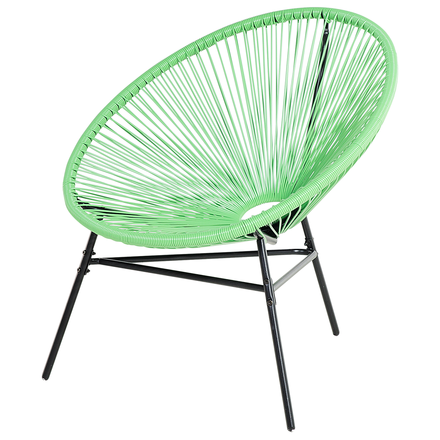 Rattanstuhl Kunststoff grün ø 76 cm ACAPULCO