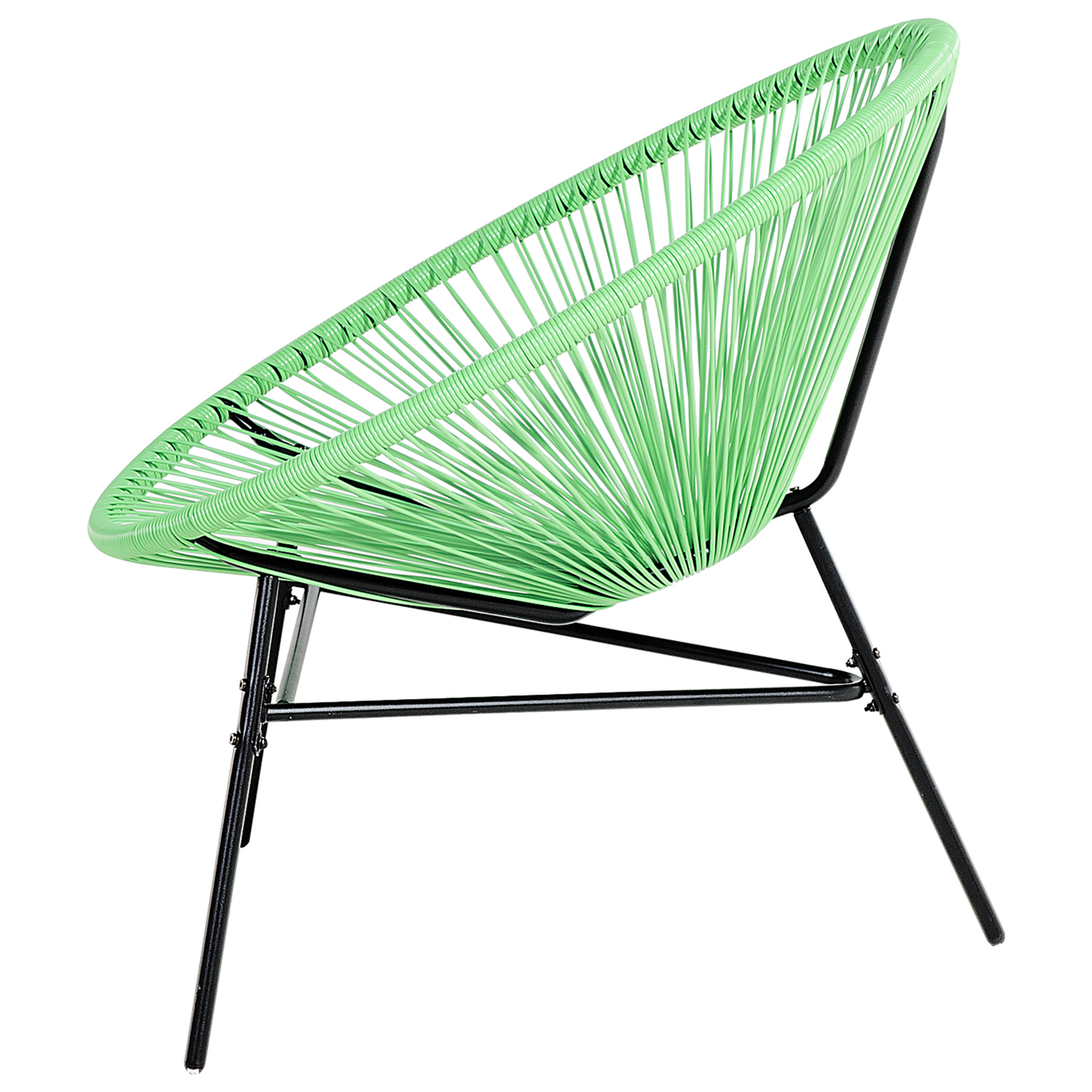 Rattanstuhl Kunststoff grün ø 76 cm ACAPULCO
