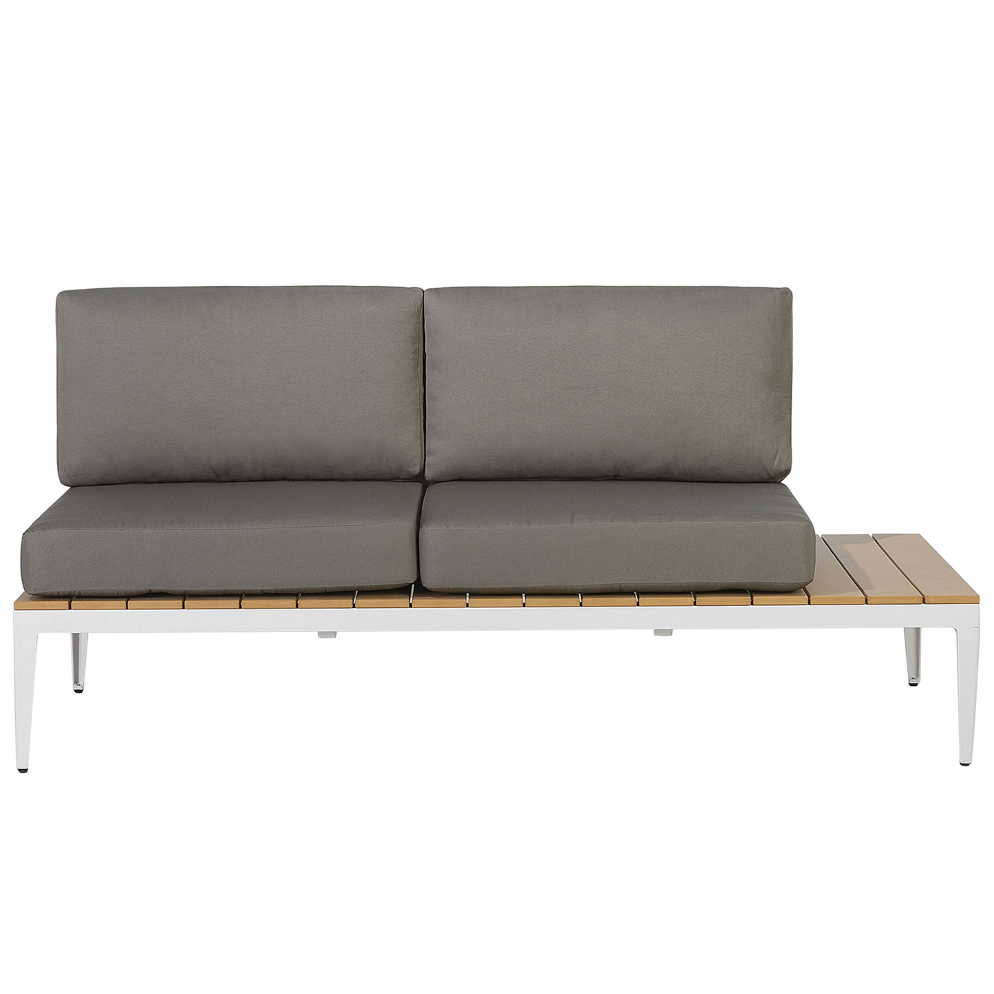 Garten Ecksofa mit Tisch 5-Sitzer POSITANO Grau