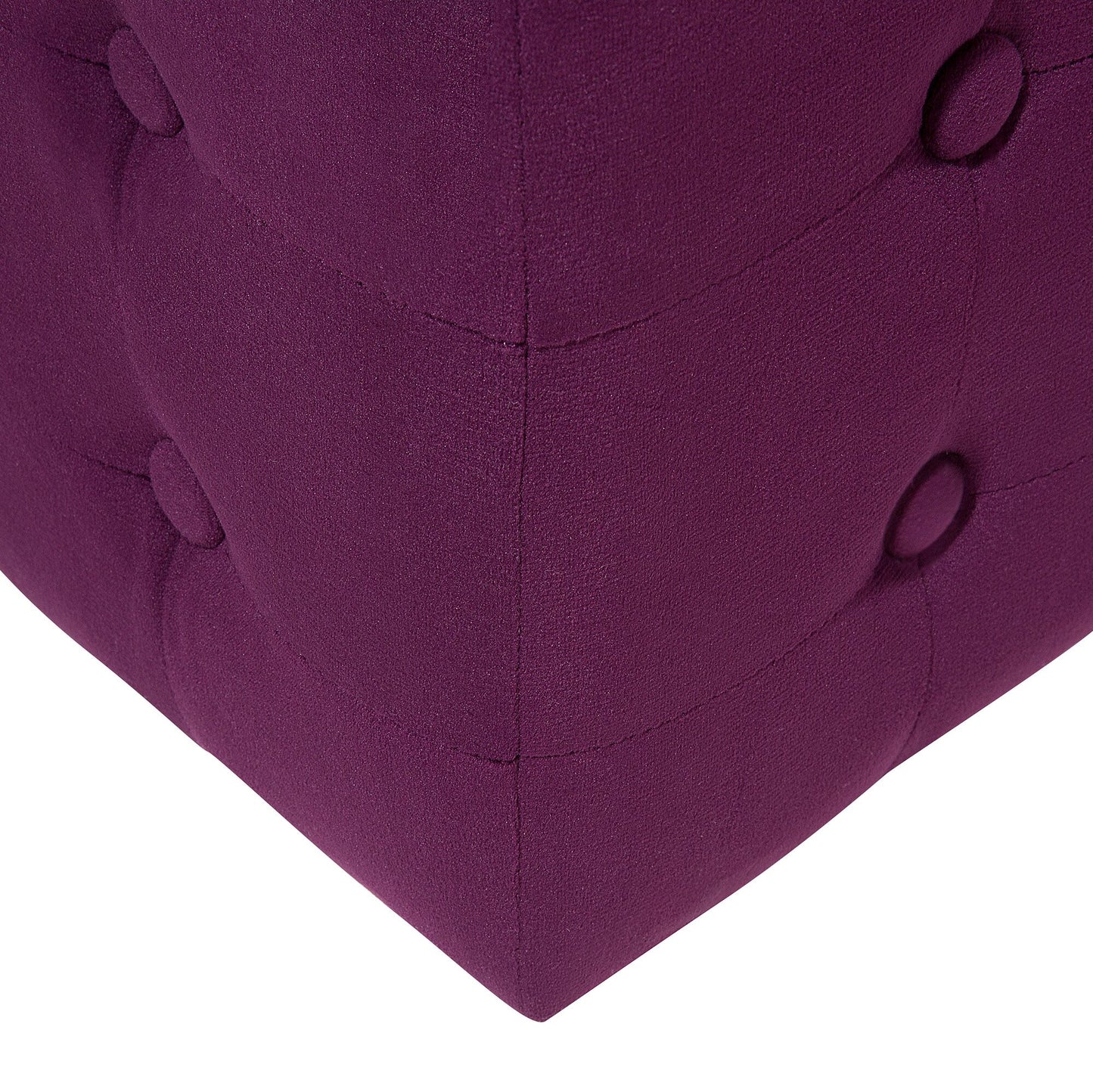 Pouf Samtstoff violett 36 x 36 cm WISCONSIN