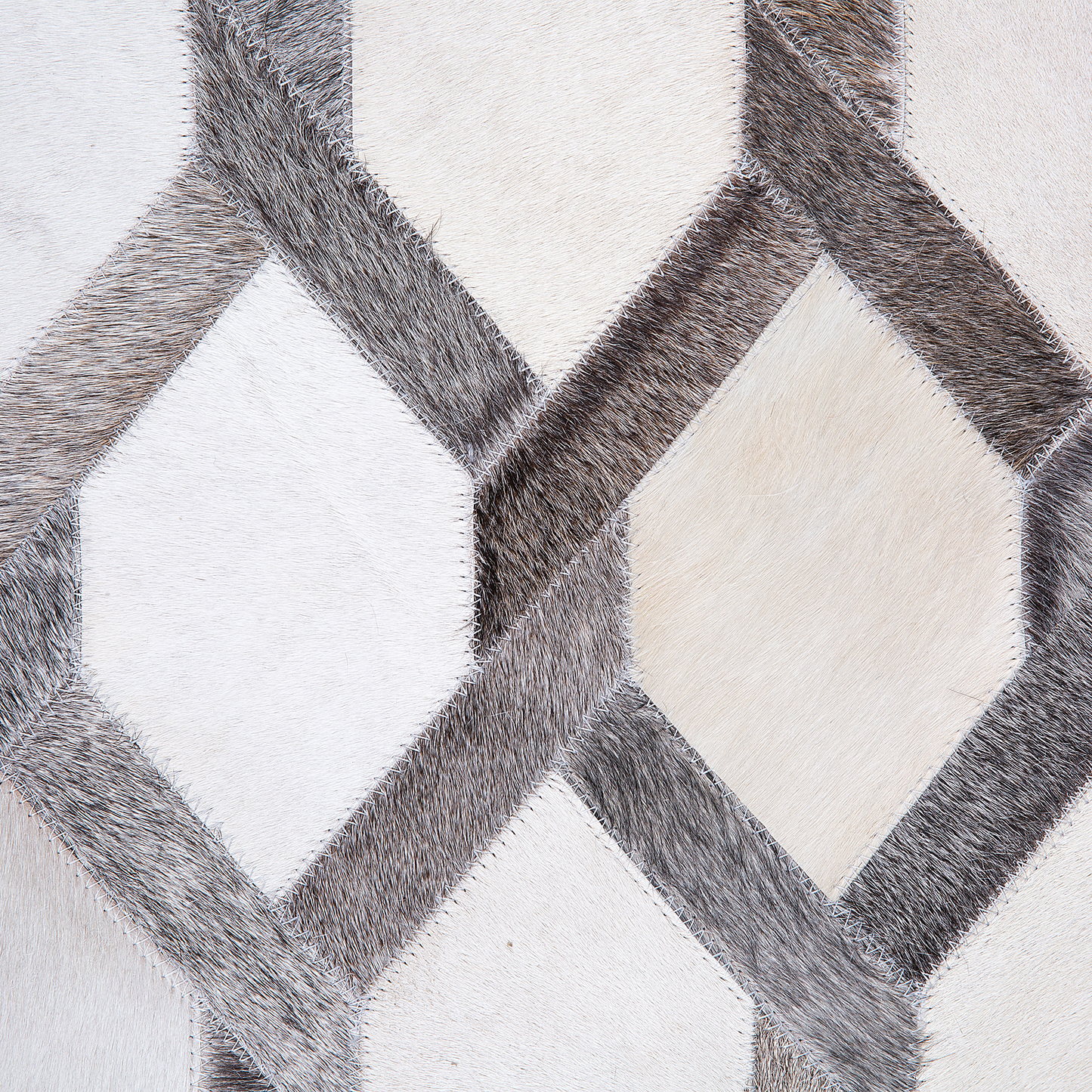 Teppich Kuhfell grau 160 x 230 cm Patchwork Kurzflor AYDIN