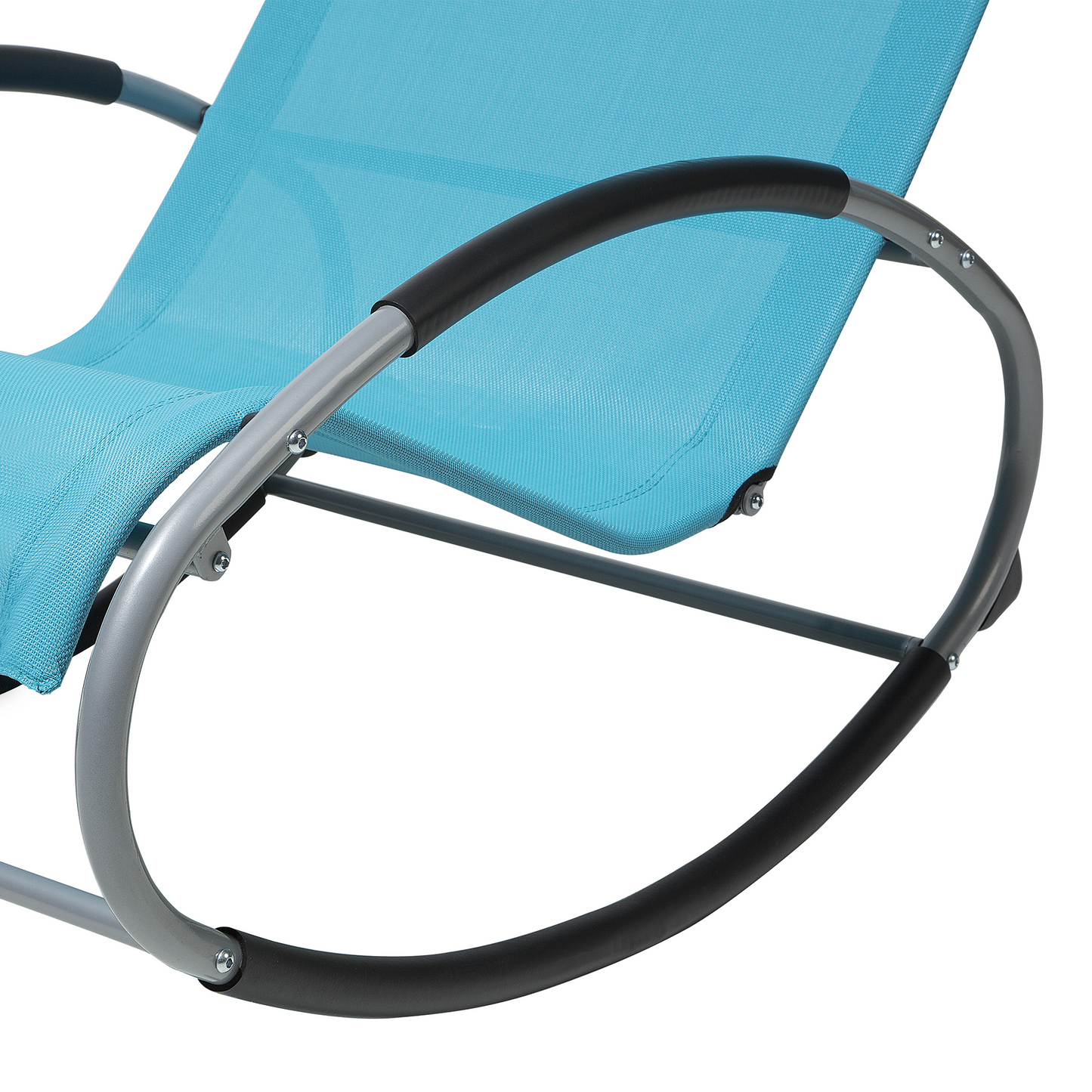 Gartenstuhl Textil türkis Schaukelfunktion CAMPO