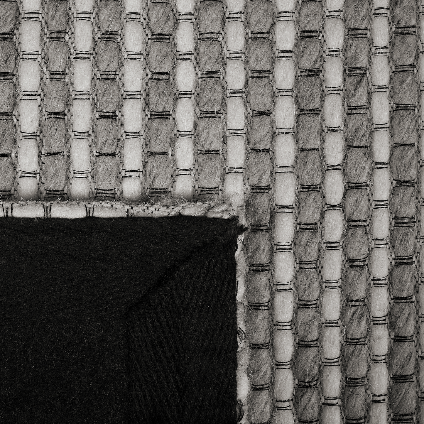 Teppich Wolle dunkelgrau 160 x 230 cm Kurzflor KILIS