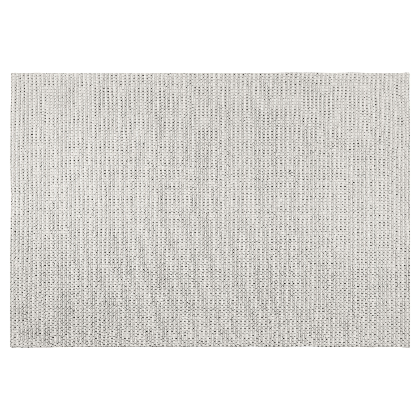 Teppich Wolle hellgrau 140 x 200 cm Kurzflor KILIS