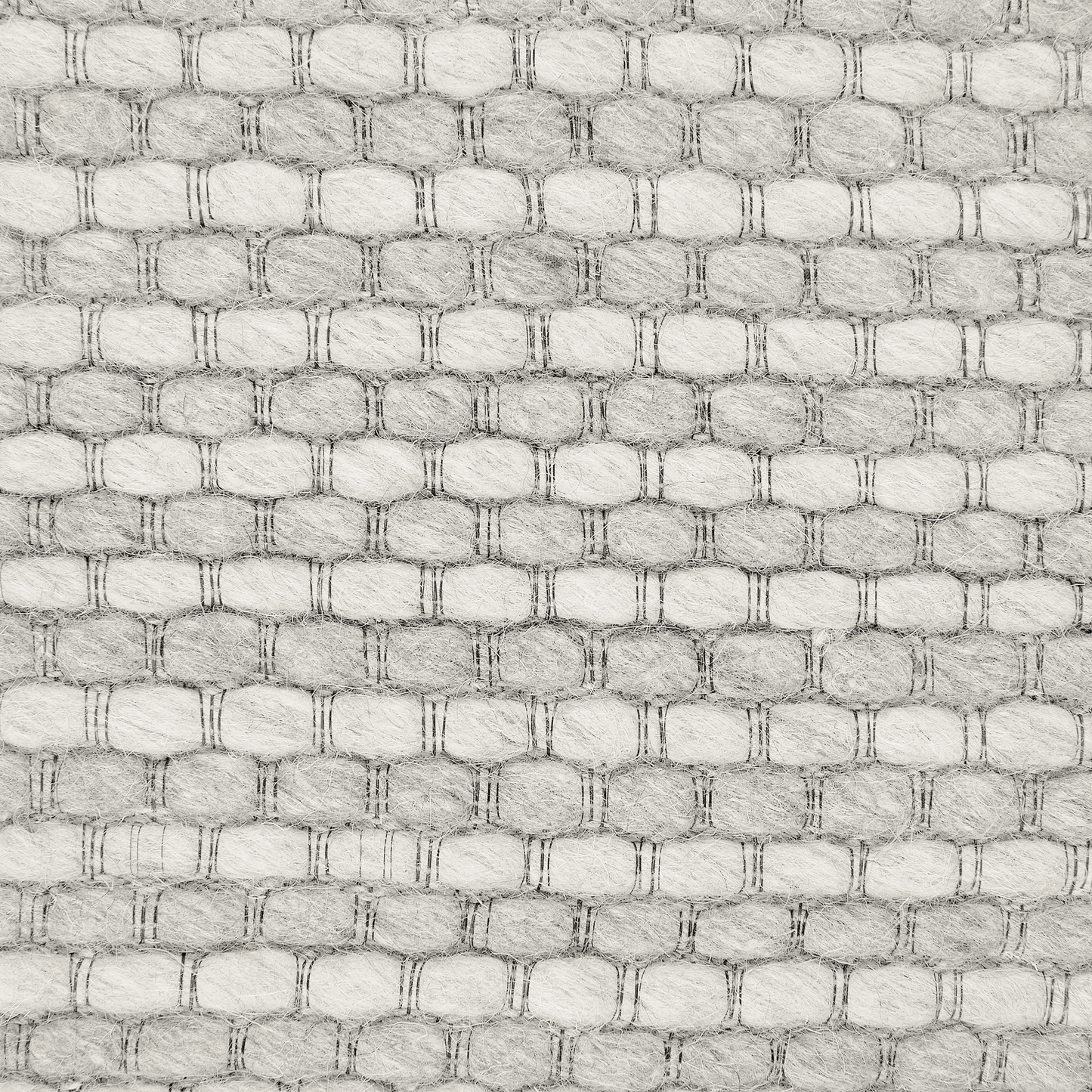 Teppich Wolle hellgrau 140 x 200 cm Kurzflor KILIS