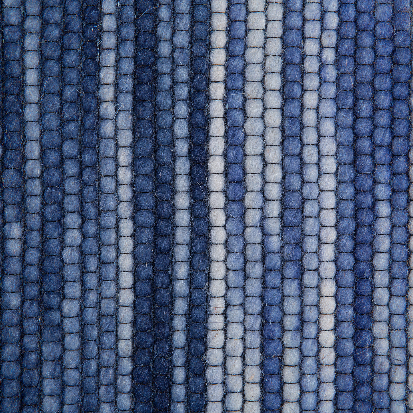 Teppich Wolle blau 160 x 230 cm Kurzflor KAPAKLI