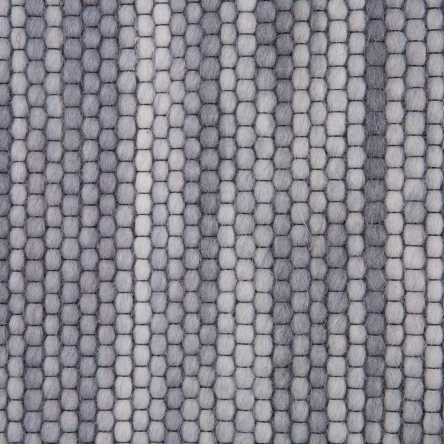 Teppich Wolle grau 140 x 200 cm Kurzflor KAPAKLI