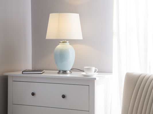 Tischleuchte BRENTA Keramik Hellblau