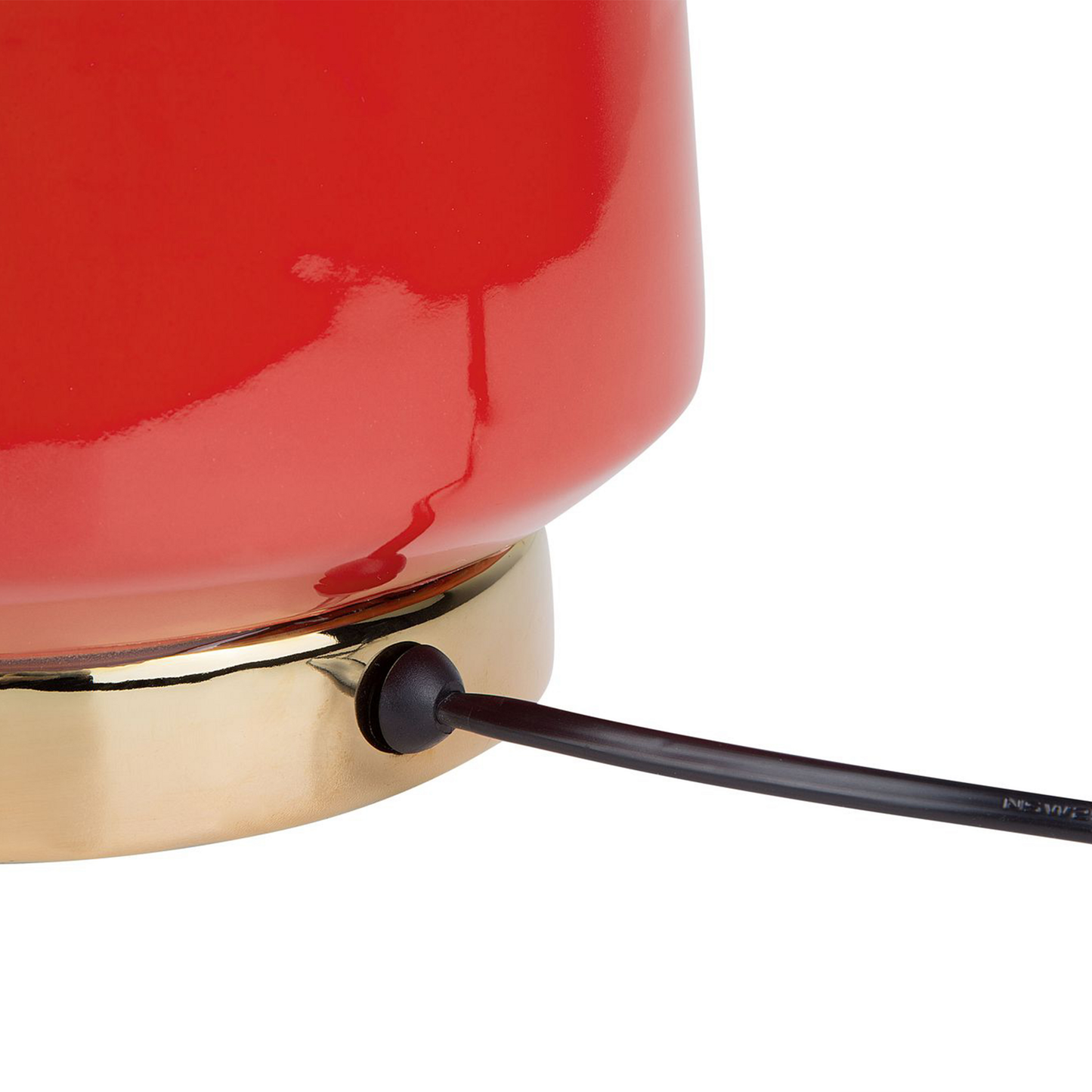 Tischleuchte TRIVERSA Keramik Rot